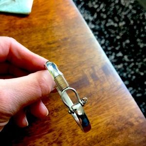 Hold Fast silver bracelet